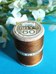 743B/Splendid Spool of Thread Alsa For Embroidery N° 60 Brown Aquilin N°780 - Picture 1 of 1