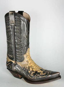 3241 Botas Sendra Cowboystiefel IBIZA Denver 075 Tierra Python Panizo - Imagen 1 de 6