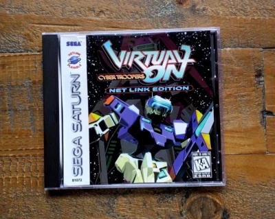LIKE NEW ✹ Virtual On Net Link Edition ✹ Sega Saturn Game COMPLETE ✹ USA Version - Image 1 of 4