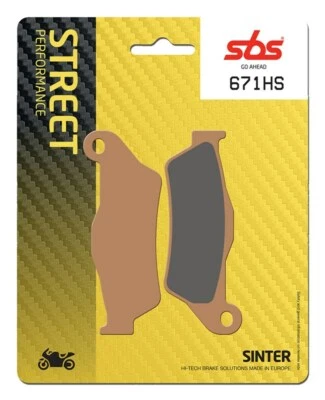 SBS 671HS FRONT BRAKE PADS SINTER DUCATI MONSTER S2R 800 2005-2007 - Image 1 of 4