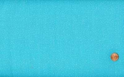 CLEARANCE - 'SUMMER GARDEN' TONAL DOTS ON TURQUOISE FABRIC - KATE KNIGHT