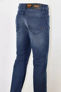 JEANS HUGO BOSS, mod. Maine BC-L-C, taglia W31/L34, vestibilità regolare, blu scuro, elasticizzato - Foto 1 di 11