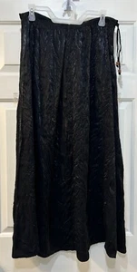 Mixit Crinkle Maxirock schwarz Größe M Y2K Whimsigoth Witchy Dark Fairy reif - Bild 1 von 7
