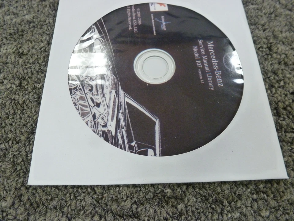 Mercedes Benz 450SL y 450SLC 1977 1978 1979 1980 manual de reparación de taller DVD Foto 1 de 1