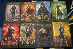 Sarah J. Maas Throne of Glass Hardcover Box Set with OOP Original Covers - Picture 1 of 4