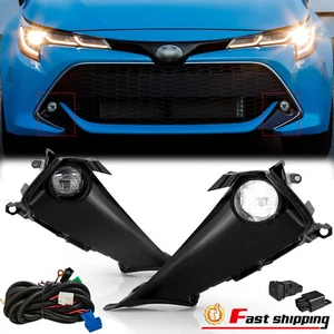 For 2019-2022 Toyota Corolla Hatchback Bumper LED Fog Lights Lamps w/Switch Set - Picture 1 of 6