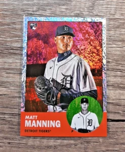MATT MANNING 2022 TOPPS ARCHIVES RED HOT FOIL PARALLEL DETROIT TIGERS RC /50 - Picture 1 of 3
