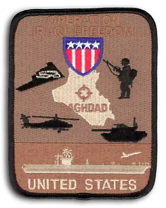 United States Military Operation Iraqi Freedom OIF 4 1/2" x 3 1/2" Desert Patch - Bild 1 von 1