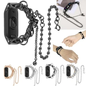 Strap Replace For Xiaomi Mi 7 6 5 4 3 Stainless Steel Metal Double Chain Band  - Picture 1 of 32
