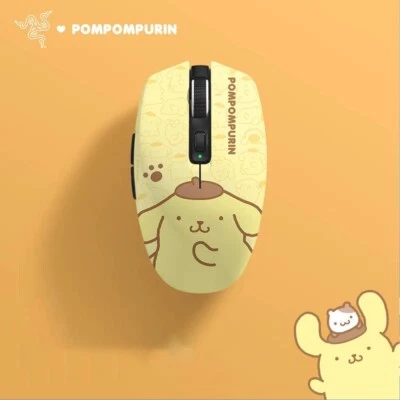 New Razer x Sanrio Pompompurin Orochi V2 Wireless Bluetooth Gaming Mouse - Image 1 of 4