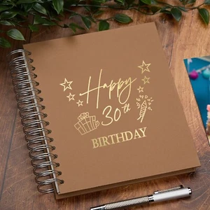 Large 30th Birthday Photo Album Memory Keepsake Gift With Presents Multiple Colo - Picture 1 of 8
