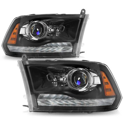 Faros proyectores estilo fábrica para Dodge Ram 1500 2500 3500 LED DRL 2013-2018 Foto 1 de 4