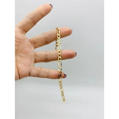 ❤️ Real 10k Gold Bracelet  ❤️ Figaro ❤️ 7- 9” long  ❤️ Pulsera en oro de 10k - Image 1 of 4