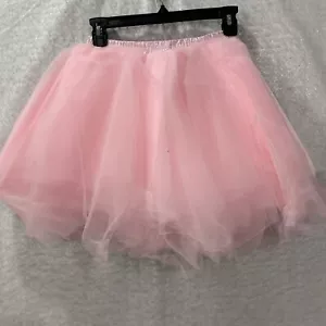 Women Lady Tutu Tulle Skirt S Pink Dress Up Party Dancing Ballet Costume Lined - Picture 1 of 10