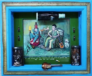 ELVIS INVITED HOMELESS MAN TO JUNGLE ROOM -FOLK ART, showed w/ Finster, by KATA - Picture 1 of 12