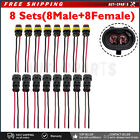 8x Waterproof Electrical Wire Connector Plug Cable Superseal Amp/Tyco 2 Pin 12V