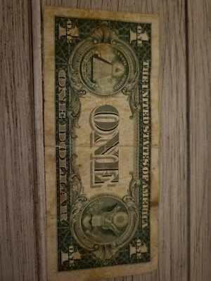 1935 Series F$1 Dollar Blue Seal Note Silver Certificate Old US Bill Of History  - Image 1 of 3