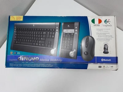 Logitech diNovo Media Desktop MX Bluetooth ITA keyboard and mouse vintage boxed - Immagine 1 di 4