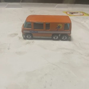 Vintage 1976 Hot Wheels Black Wall - GMC Motor Home RV Palm Beach Orange DETAILS - Picture 1 of 5