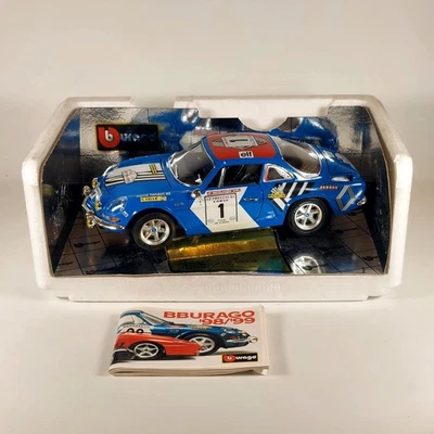 Burago 1/18  A110 RENAULT ALPINE 1600S Tour de Corse Classic Race Rally Car - - Image 1 of 4