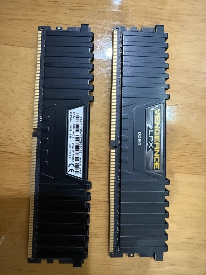 CORSAIR Vengeance LPX 16GB 2x8GB DDR4 2933mhz CL16 CMK16GX4M2Z2933C16 Memory RAM - Image 1 of 1
