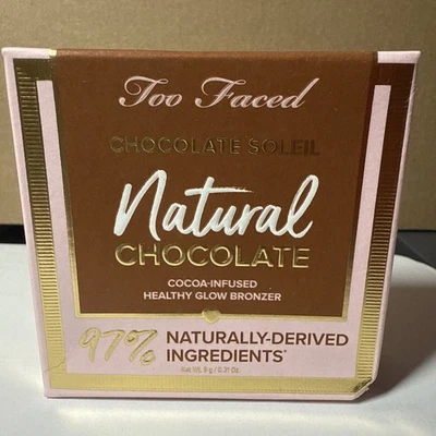 Bronceador de chocolate natural Too Faced Milk Chocolate Soleil, 0,31 oz coco caramelo Foto 1 de 4