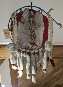 VTG Native American Craft Indian Dream Catcher Mandella Wall Hanging Large 40" - Picture 1 of 9