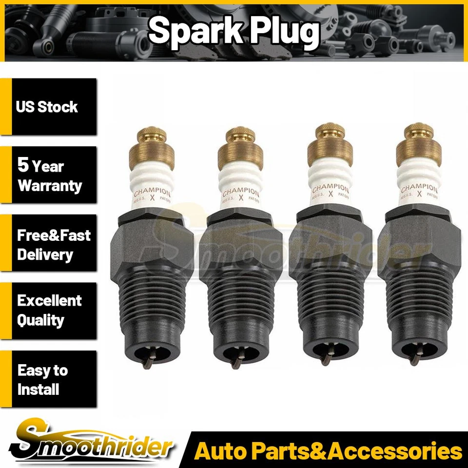 Champion Spark Plugs 4x 适用于 1918 年 Willys Overland 型号 90B -- — 第 1/4 张图片