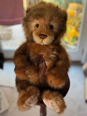 Etiqueta de producción de oso de peluche Charlie Bears Wilfy 19" 02 12 2019 más pin Foto 1 de 4