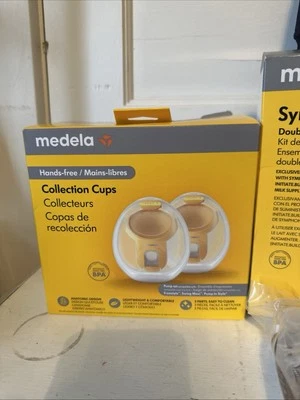 Medala tazas de lactancia, kit de bombeo, biberones y adaptadores de bomba a bolsa NUEVO Foto 1 de 4