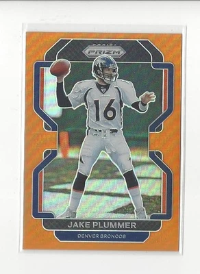 2021 Panini Prizm Prizms Orange #207 Jake Plummer Broncos /249  - Image 1 of 2