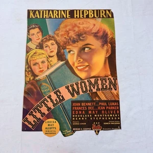 1933 Little Women Original 14x22 Window Movie Poster Katharine Hepburn - Picture 1 of 6