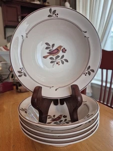 Keltcraft by Noritake Ireland 7" Rim Soup/Cereal Bowls New Hope Set of 5 EUC - Picture 1 of 24