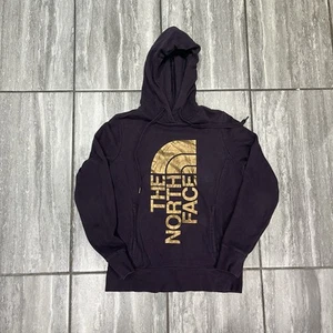 Women’s The North Face purple hoodie With Gold Logo Small - Picture 1 of 4