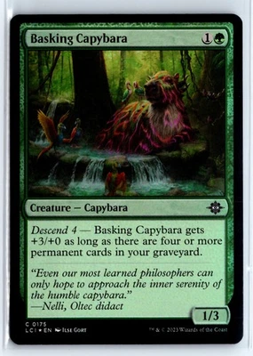 FOIL Basking Capybara Lost Caverns of Ixalan – MTG Magic the Gathering Card - Image 1 of 4