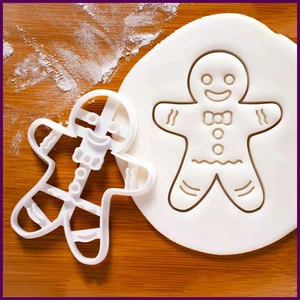 Cortador de galletas de Navidad pan de jengibre hombre Santa Claus molde sello niños Navidad - Imagen 1 de 31