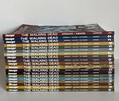 The Walking Dead - 19 Comic Book Lot - Image - Volumes 1 - 19 - See All Photos - Image 1 of 4