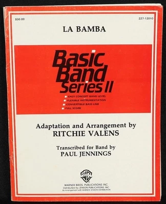 La Bamba Sheet Music Score Book by Ritchie Valens Warner Basic Band Series II - Image 1 of 4