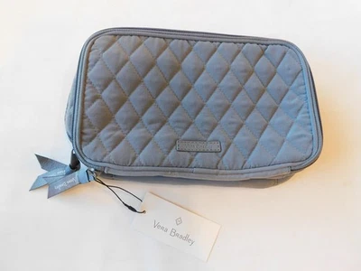 Estuche de Maquillaje Vera Bradley Rubor y Pincel Gris Carbono 15920-158 Microfibra Nuevo con Etiquetas Foto 1 de 4