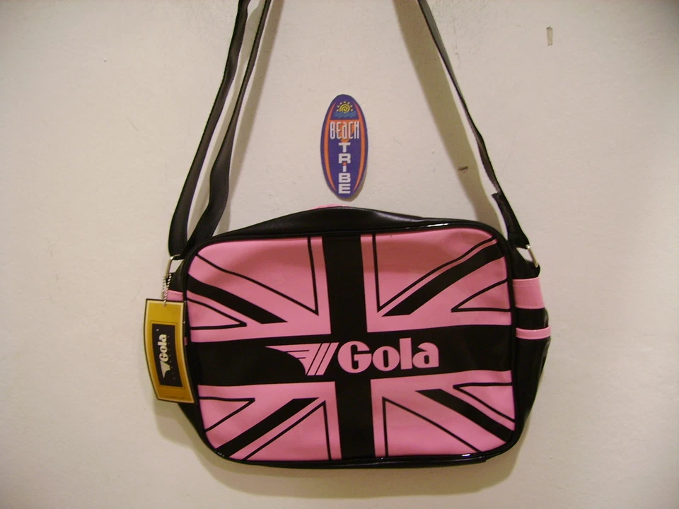 Сумка Gola папка школа Redford патент Uj CUB974 розовый черный союз - Изображение 1 из 1