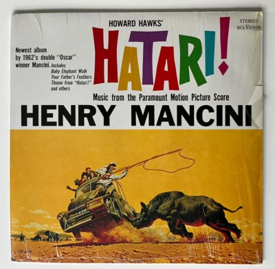 Hatari! Motion Picture Score Henry Mancini 1995 German Audiophile LP Shrink NM - Image 1 of 4