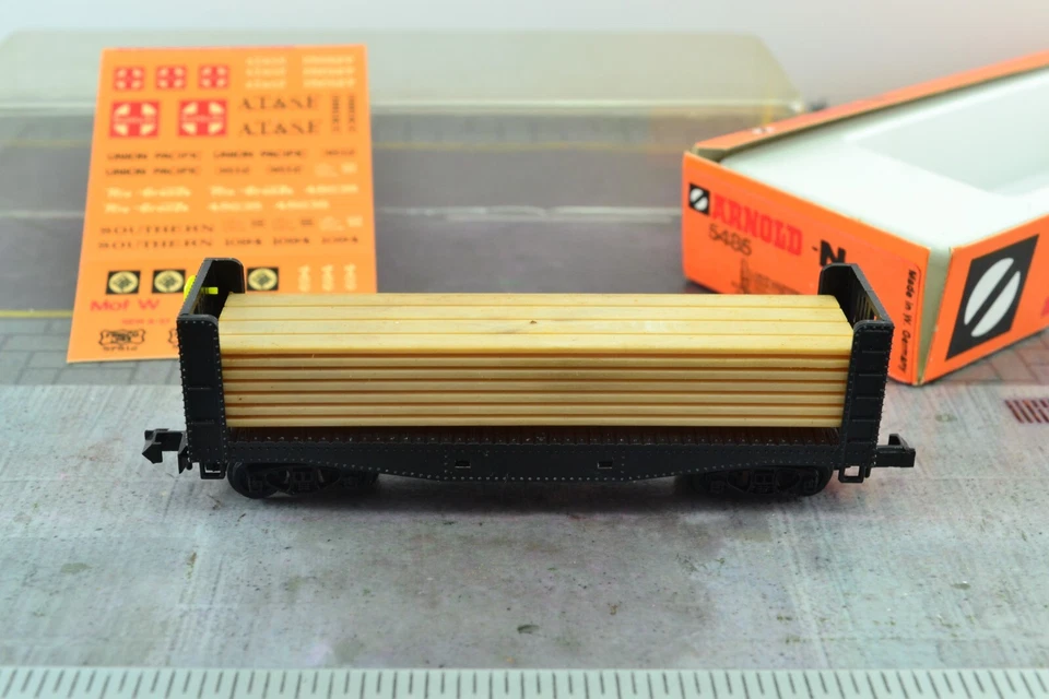 Arnold 5485 Tablones Madera Coche Transporte Escala N Foto 1 de 4