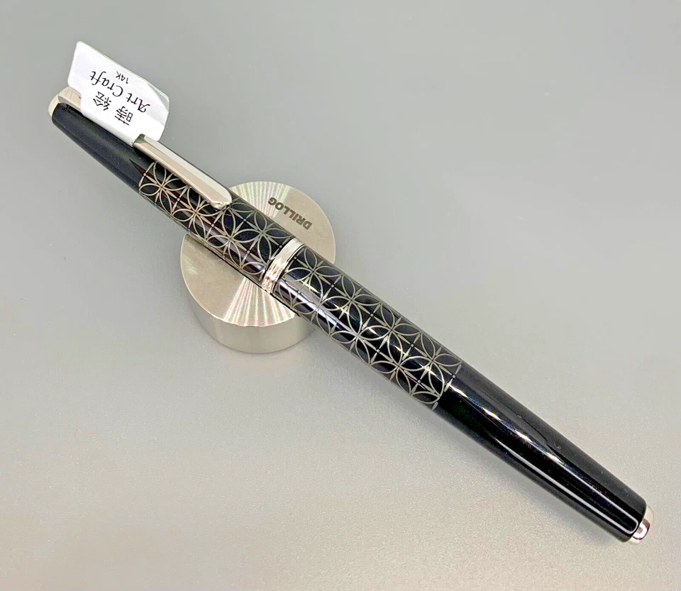 [Near Mint] PILOT Hiramaki-e SHIPPO 14K Nib Medium Art Craft FD-3MP-SPO-M - Image 1 of 4