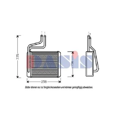 Scambiatore Riscaldamento Interno Adatto A per Ford Mondeo III Torneo 195x148x40 - Immagine 1 di 2