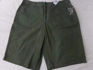 Womens Size 12 Croft & Barrow Classic Fit Stretch Olive Green Shorts NEW - Picture 1 of 3