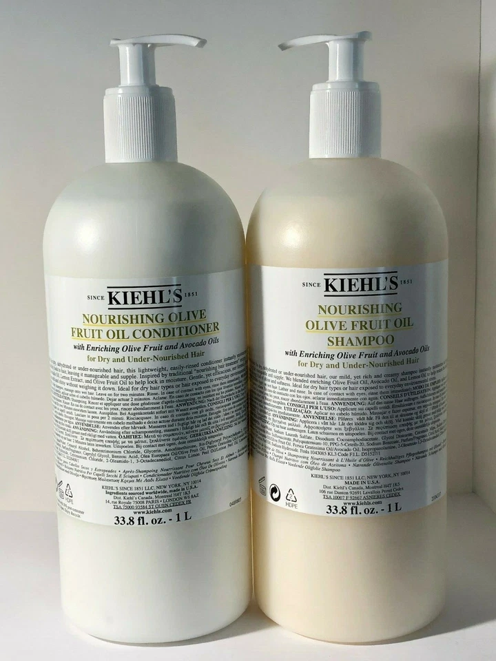 Champú + acondicionador nutritivo de aceite de oliva Kiehl's 33,8 OZ/1 L CADA UNO Foto 1 de 1