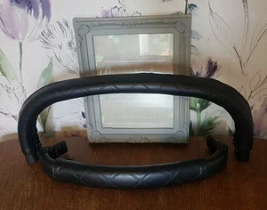 Cosatto Giggle Handle & bumper COVERS black quilted brown tan pink leatherette