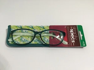 FGX Simply Specs Damen Lesebrille mit Etui +1,75 grün GWYN TEL NEU - Bild 1 von 17