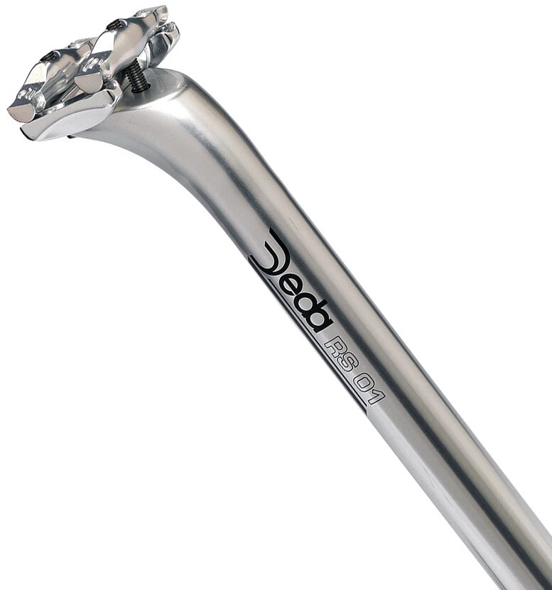 Pasador de asiento de tija de sillín de bicicleta Deda RS 01 27,2 aluminio pulido brillante para cuadro de acero Foto 1 de 4
