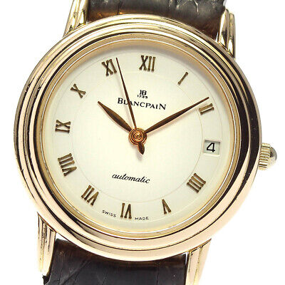 Blancpain 18K Yellow Gold Silver Dial Automatic Ladies Watch_681911